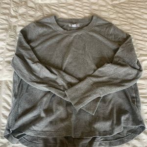 gray sweater